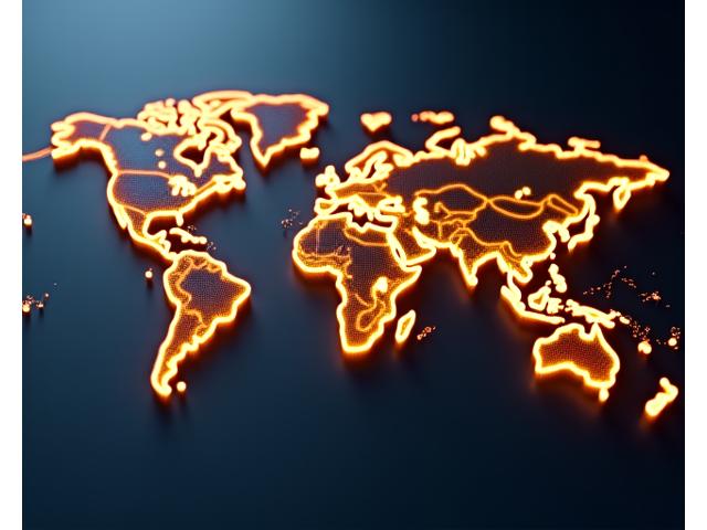 Stylized global map highlighting regions of Luxury Estates' market expertise