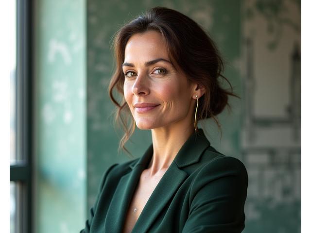 Portrait of renowned architect, Elena Petrova